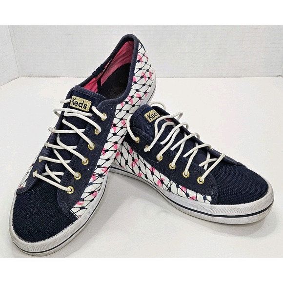 Keds Shoes - Keds collab Alania Marie Sneakers Lobster Print Canvas Lace Up Casual Shoes 9.5